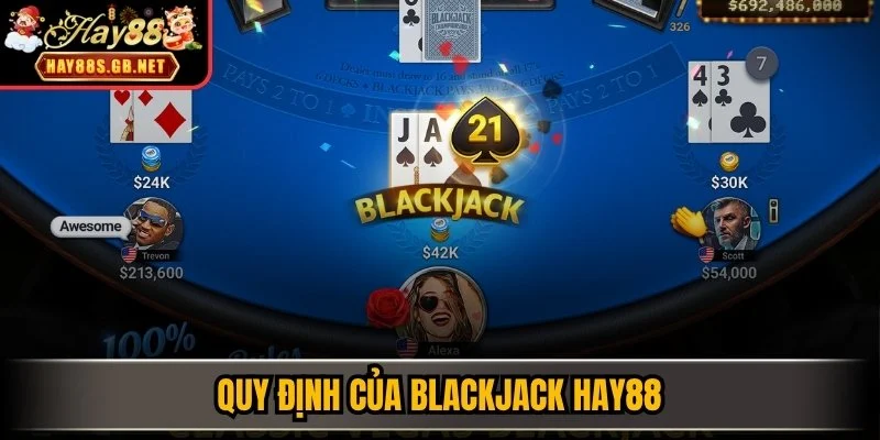 Quy định của Blackjack HAY88